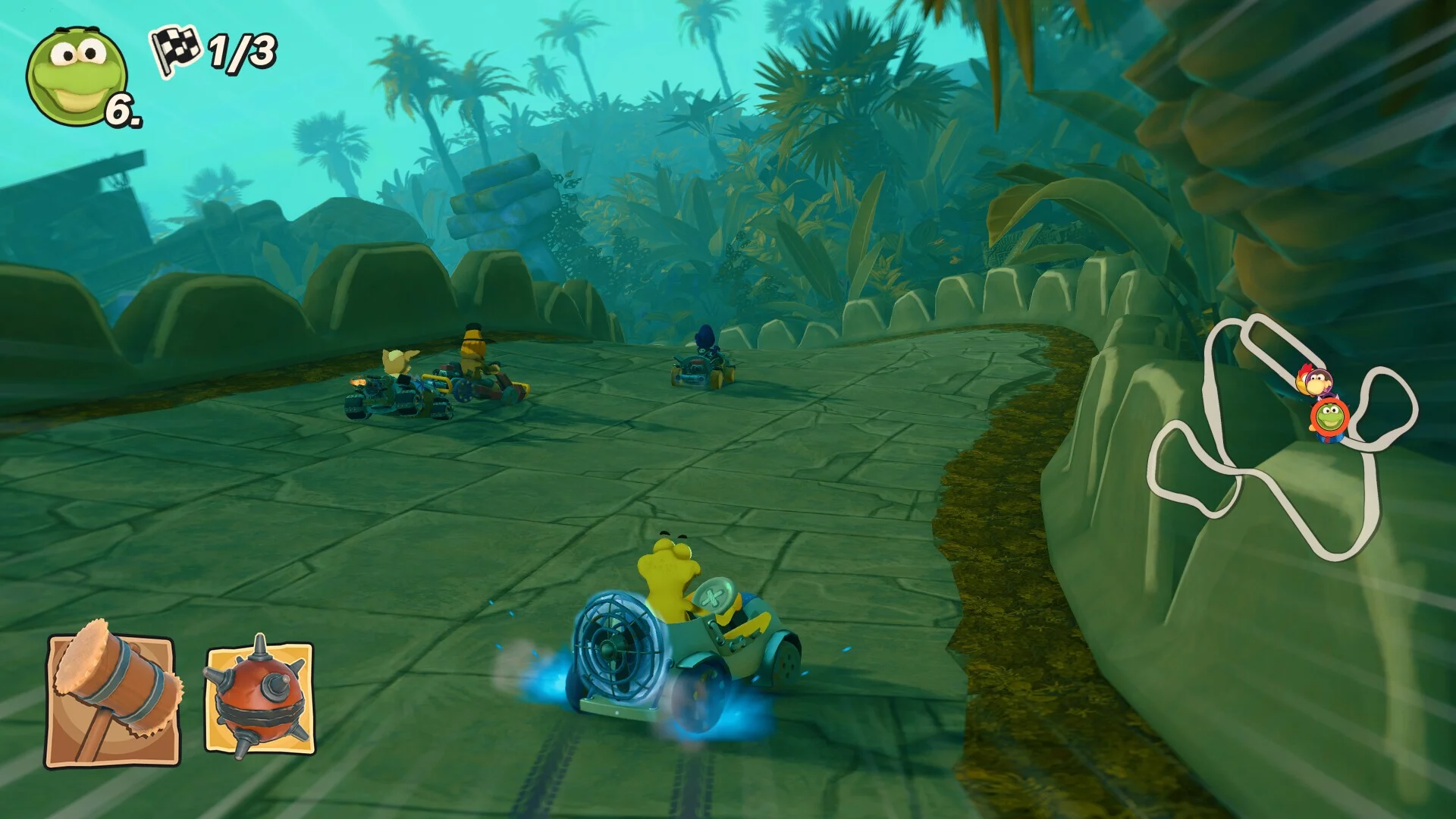 Изображение игры: Moorhuhn Kart 4