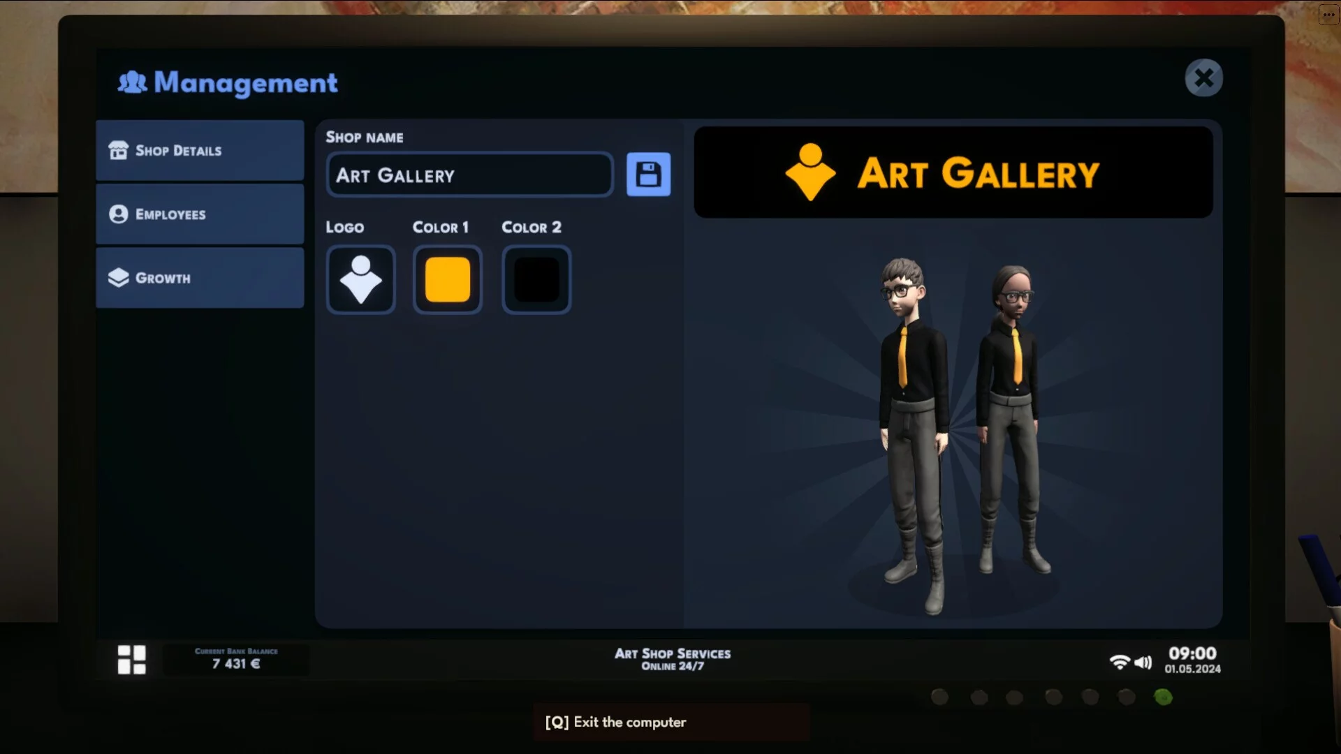 Изображение игры: Art Shop Simulator