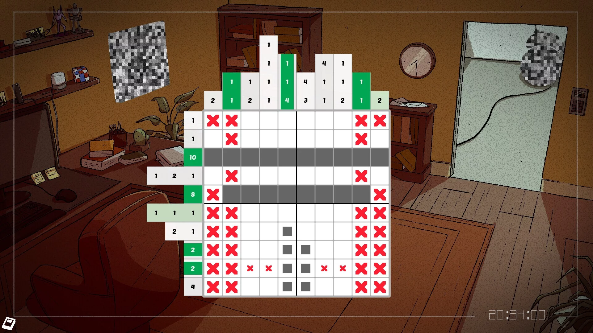 Изображение игры: Opus Cortex: A Nonogram Puzzle Story