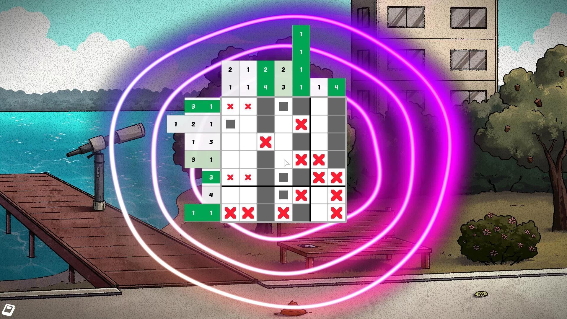 Изображение игры: Opus Cortex: A Nonogram Puzzle Story