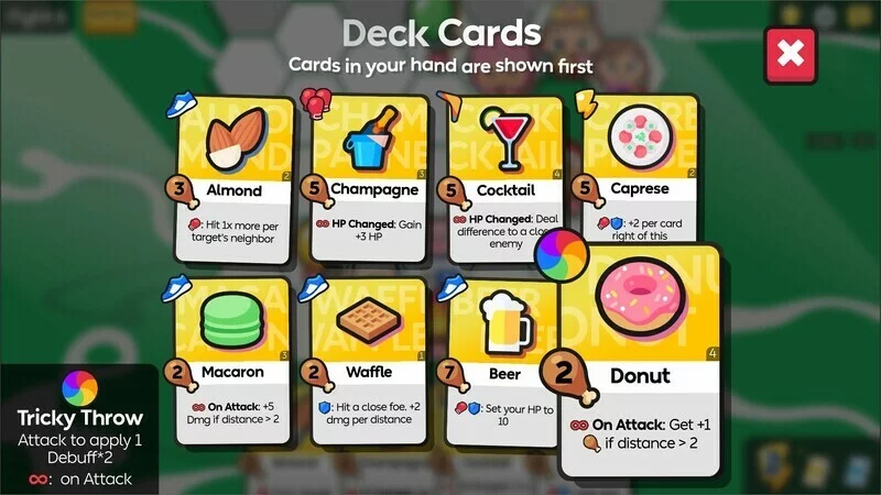 Изображение игры: Food Fight Fiesta: Multi-Use Cards