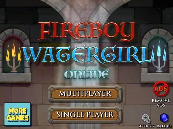 Изображение игры: Fireboy and Watergirl: Online