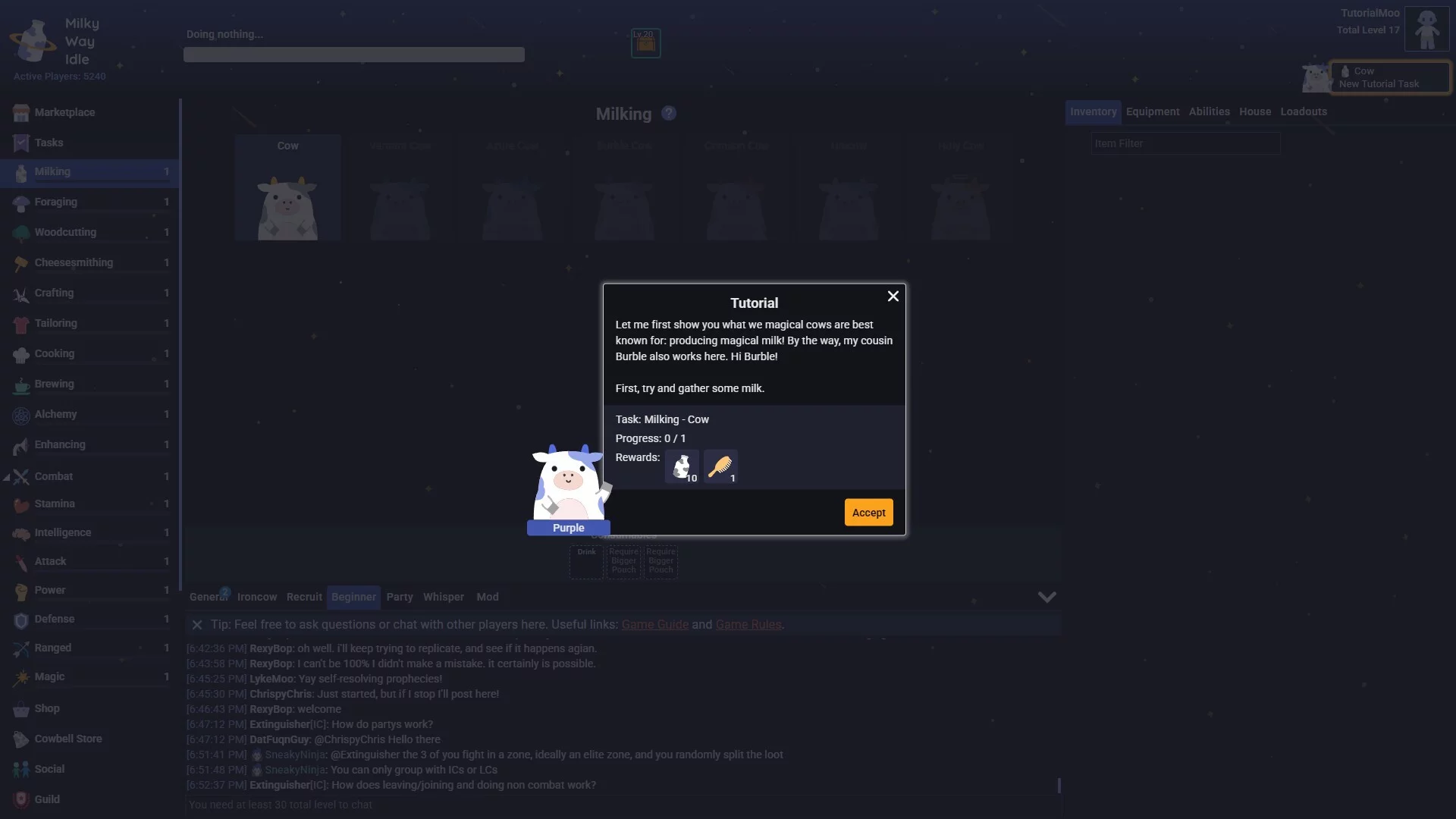 Изображение игры: Milky Way Idle