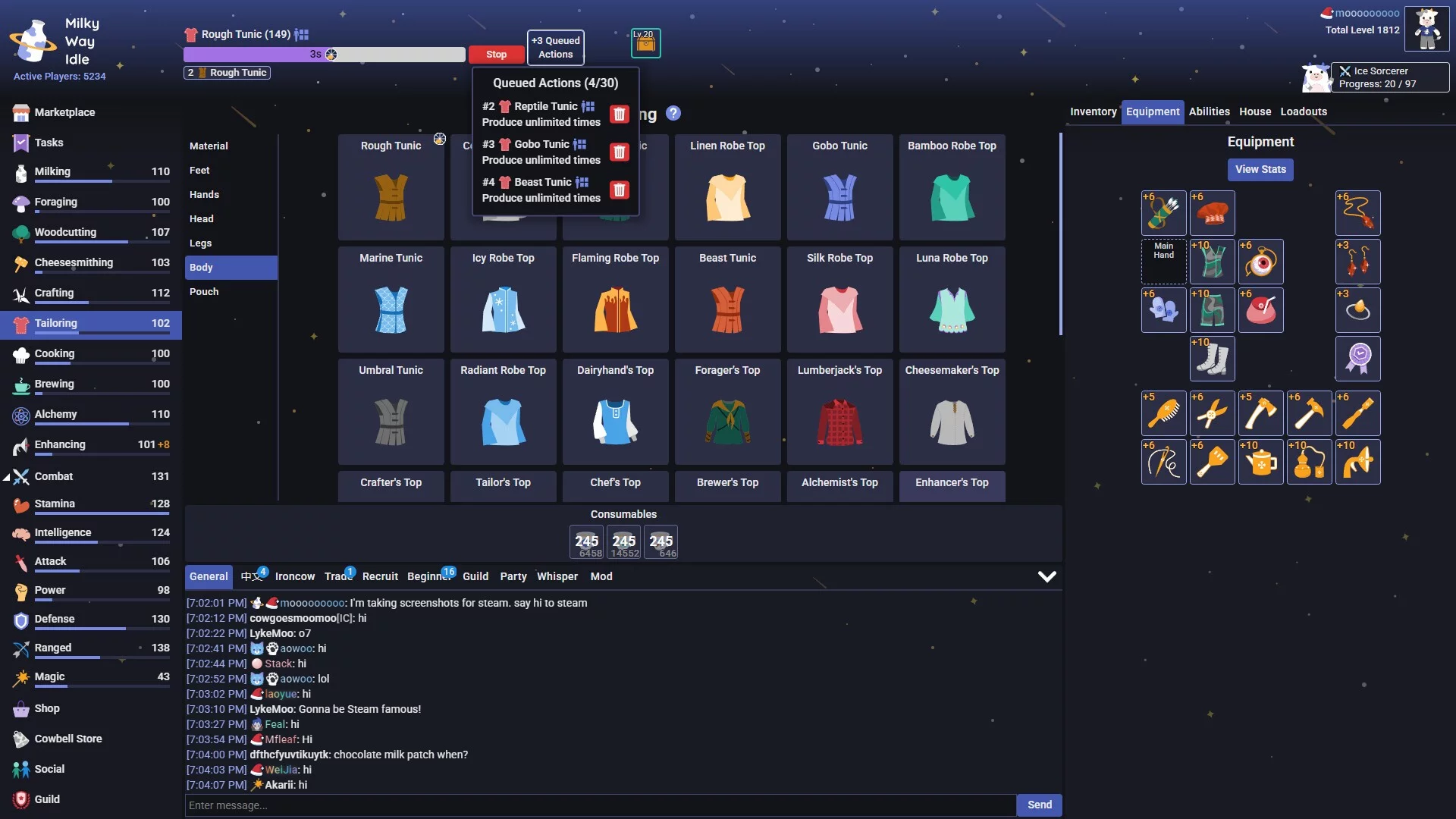 Изображение игры: Milky Way Idle