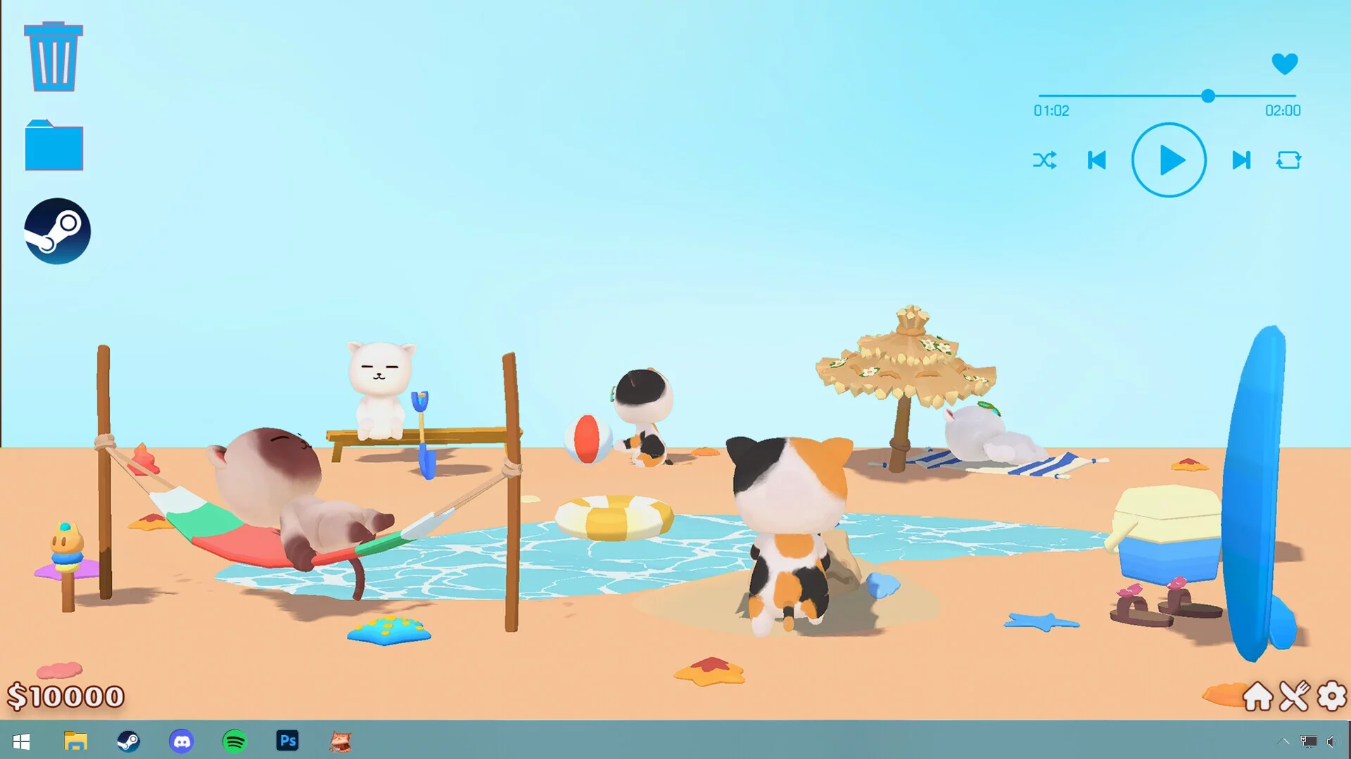 Изображение игры: Desktop Cat Cafe