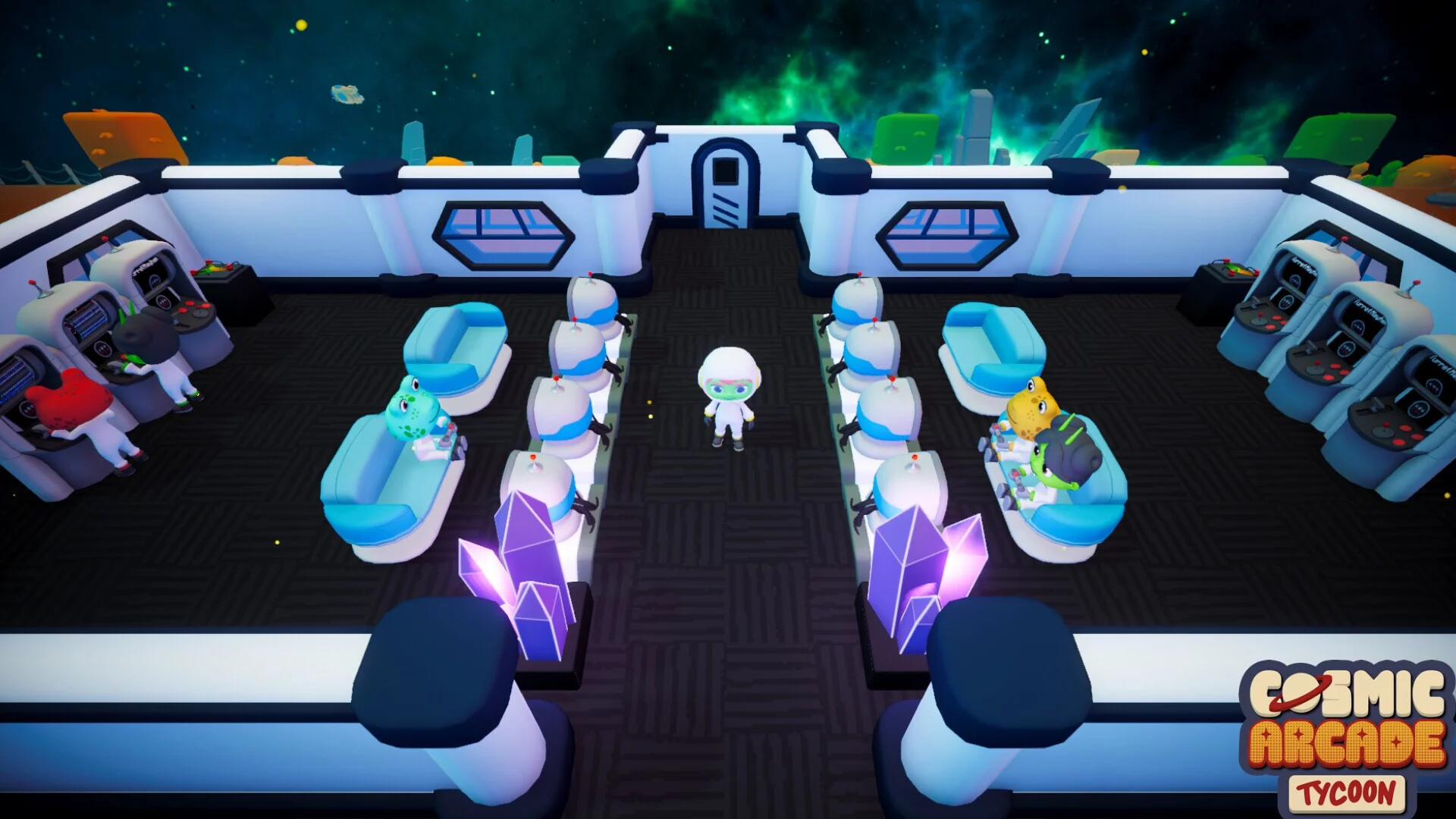 Изображение игры: Cosmic Arcade Tycoon