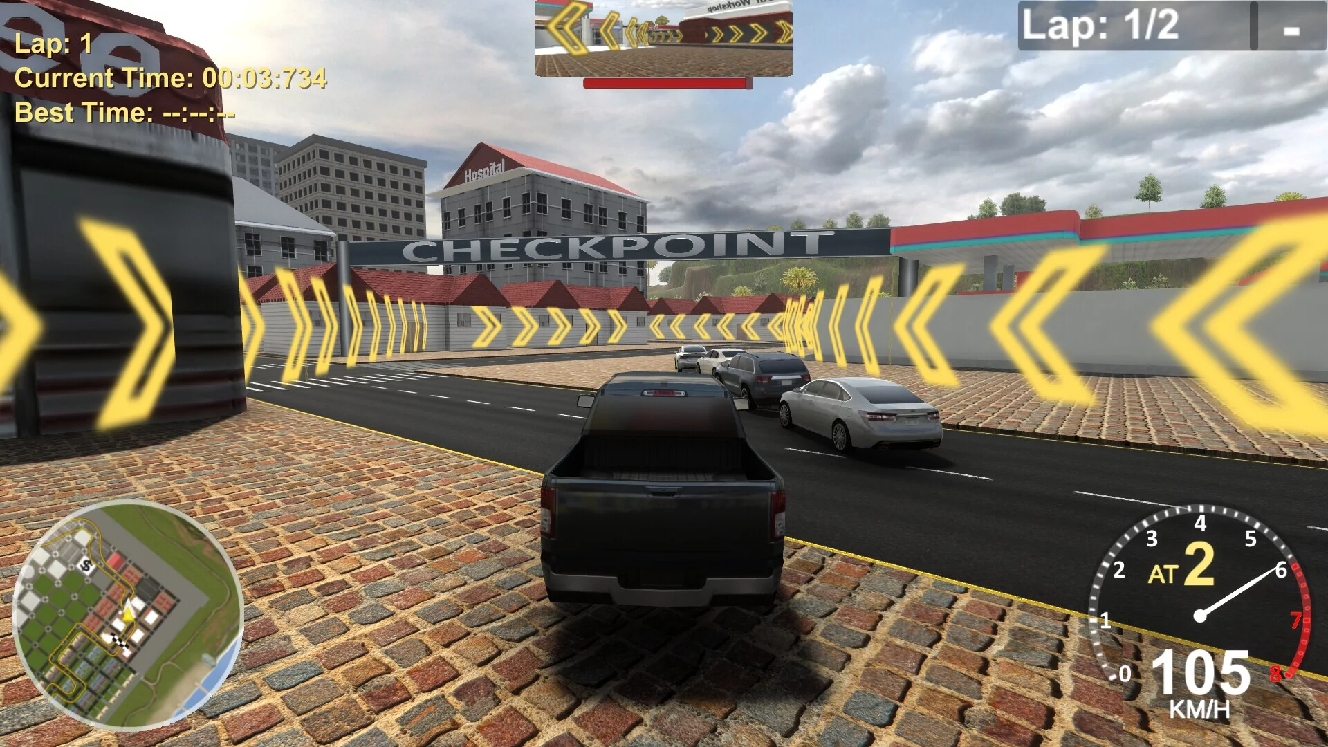 Изображение игры: Daily Driven Racer