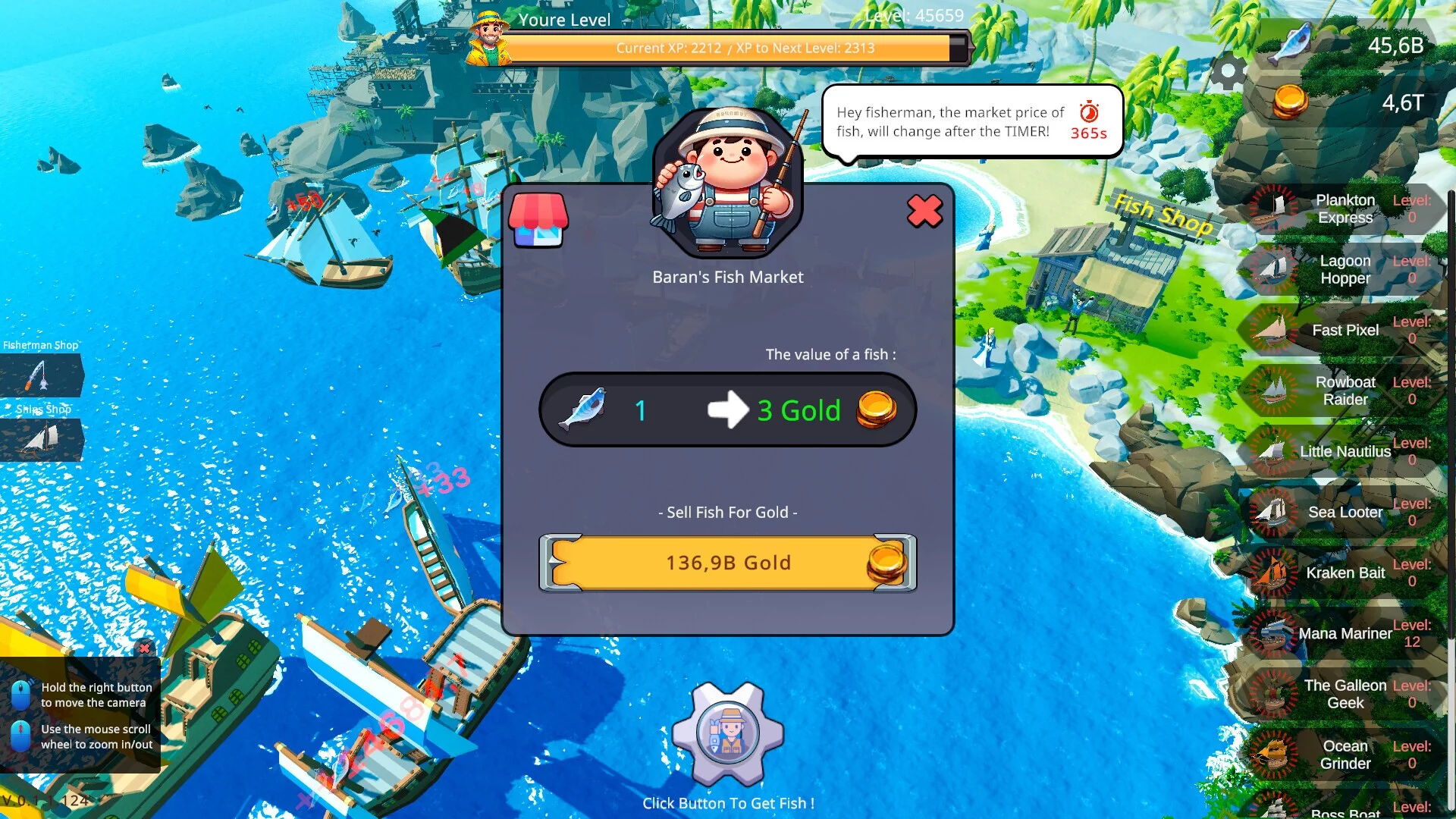 Изображение игры: Fisher Idle