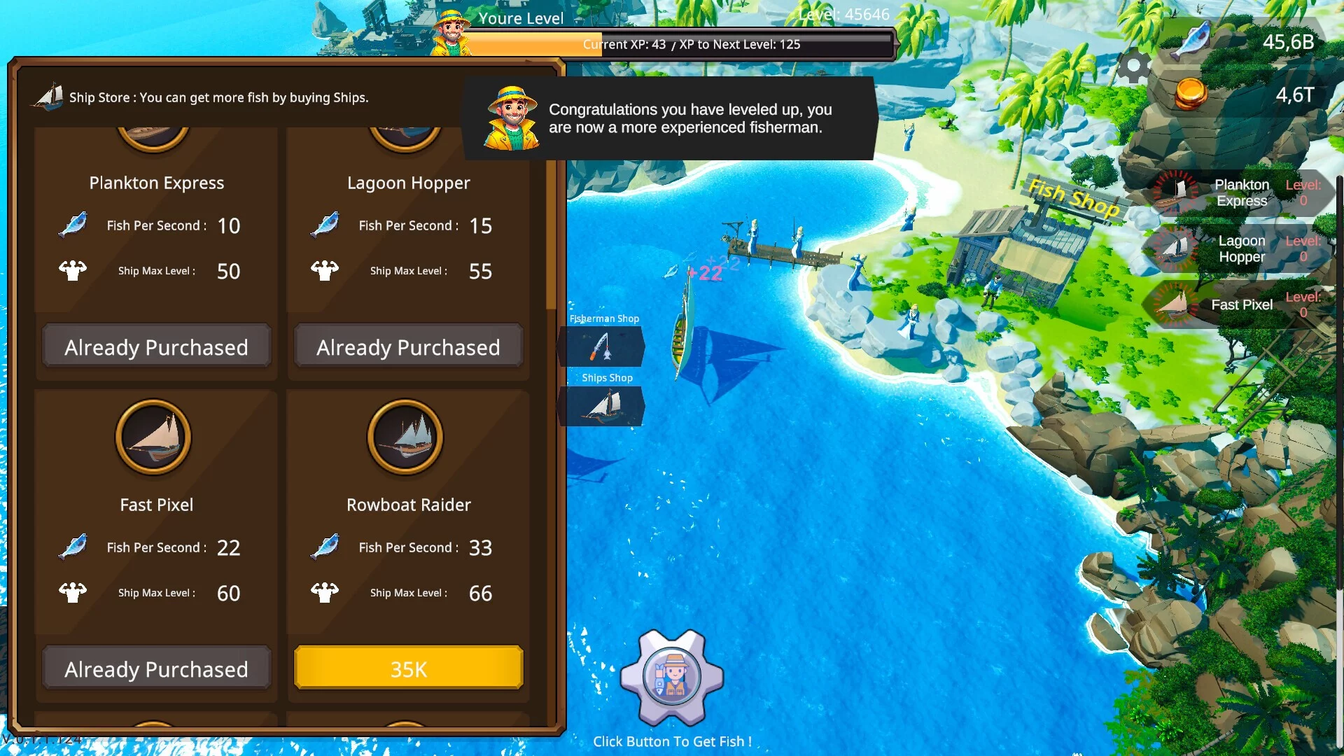 Изображение игры: Fisher Idle
