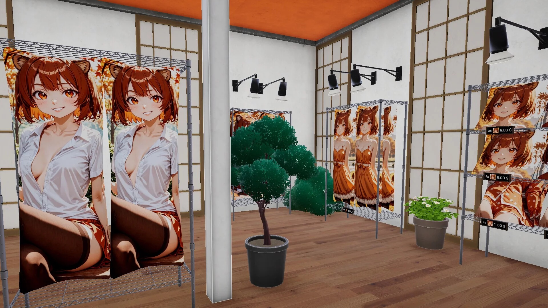 Изображение игры: Shop Simulator: Waifu Pillows