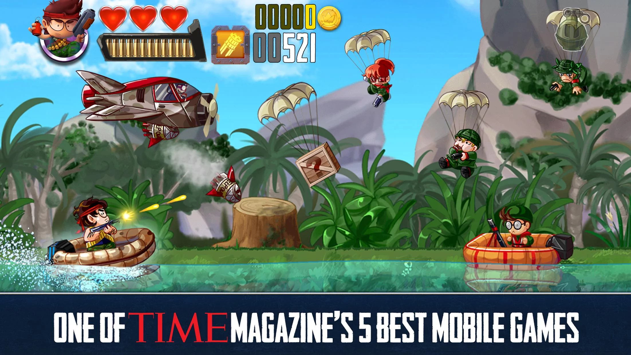 Изображение игры: Ramboat - Jumping Shooter Game