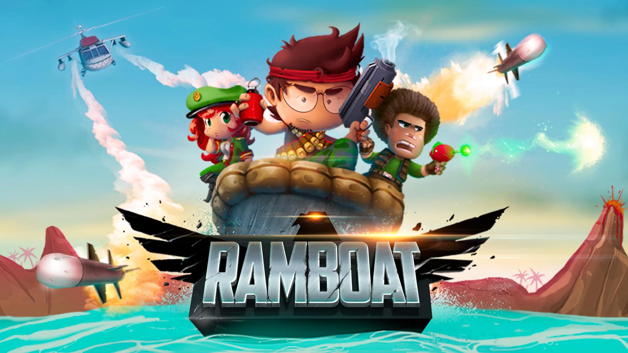 Изображение игры: Ramboat - Jumping Shooter Game