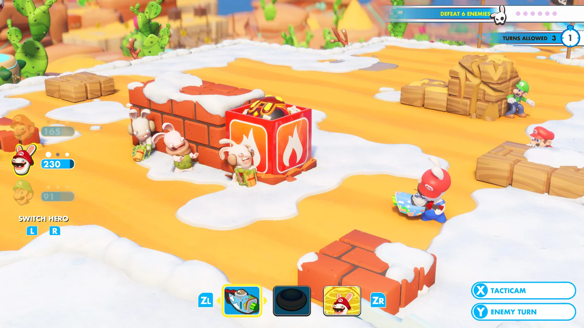 Изображение игры: Mario + Rabbids Kingdom Battle Gold Edition