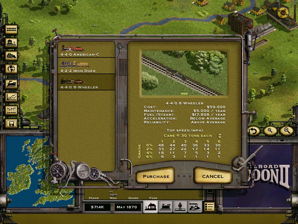 Изображение игры: Railroad Tycoon II