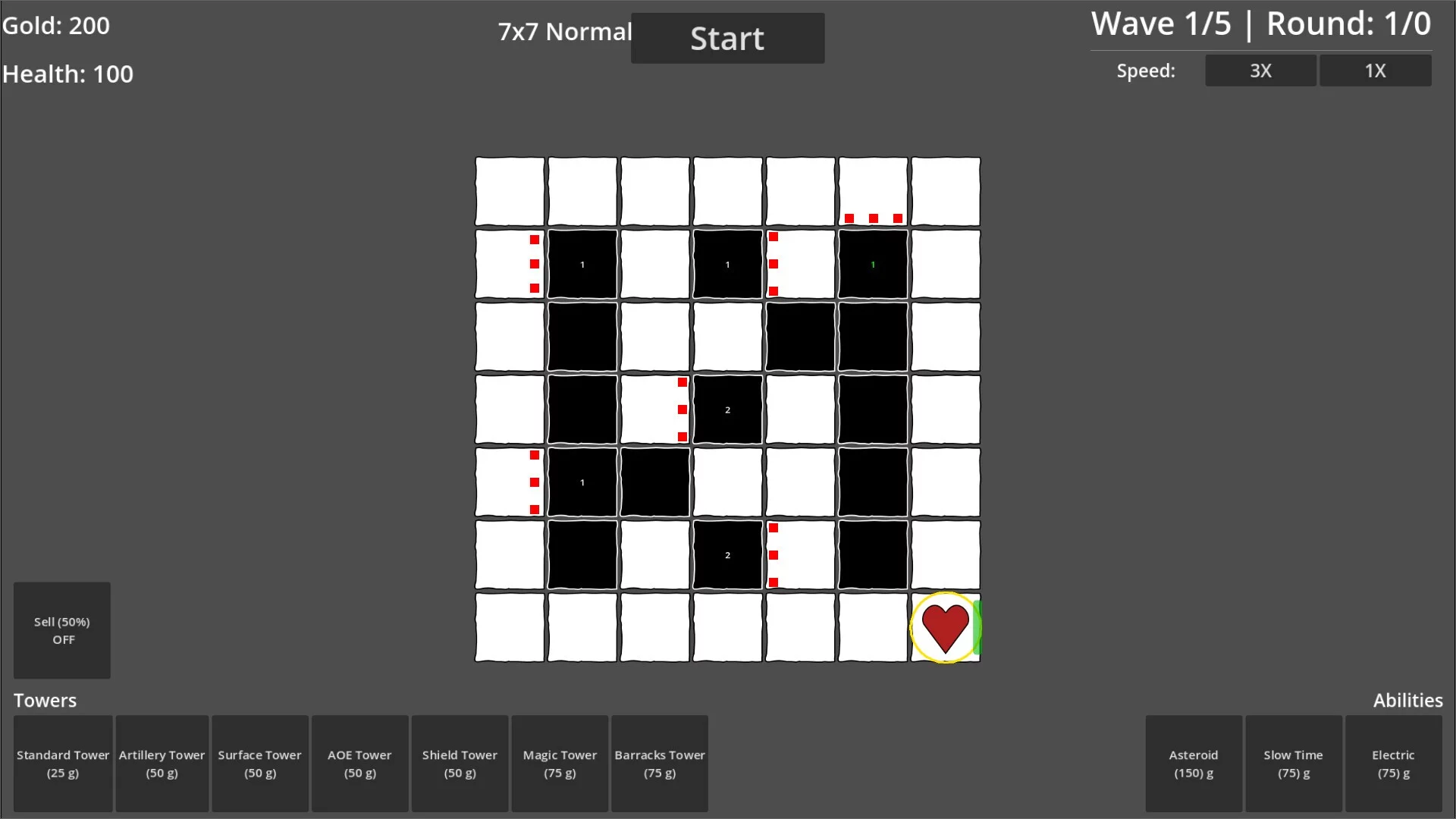 Изображение игры: Grid Battles