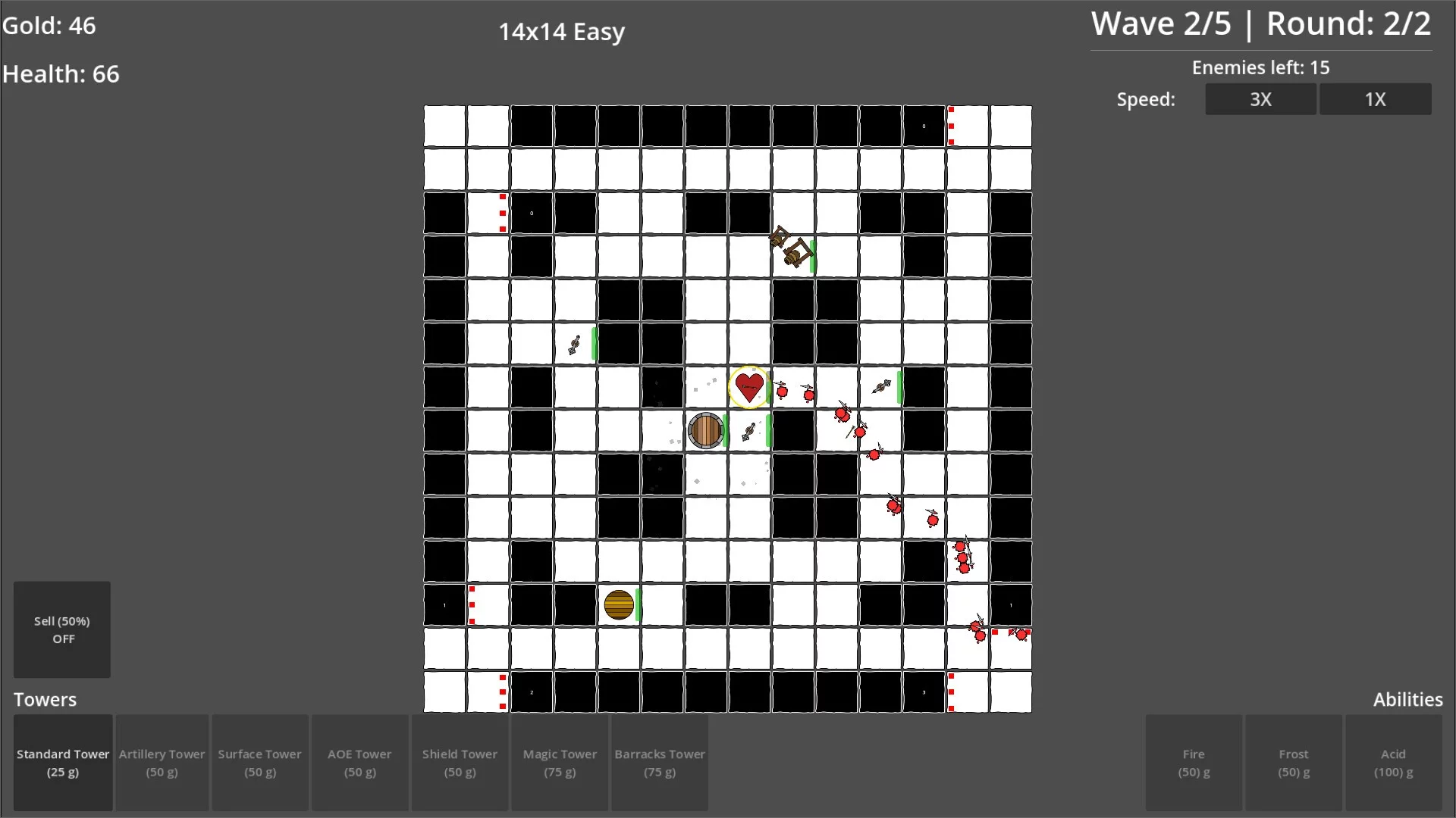 Изображение игры: Grid Battles
