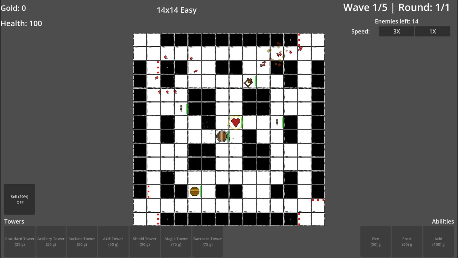 Изображение игры: Grid Battles