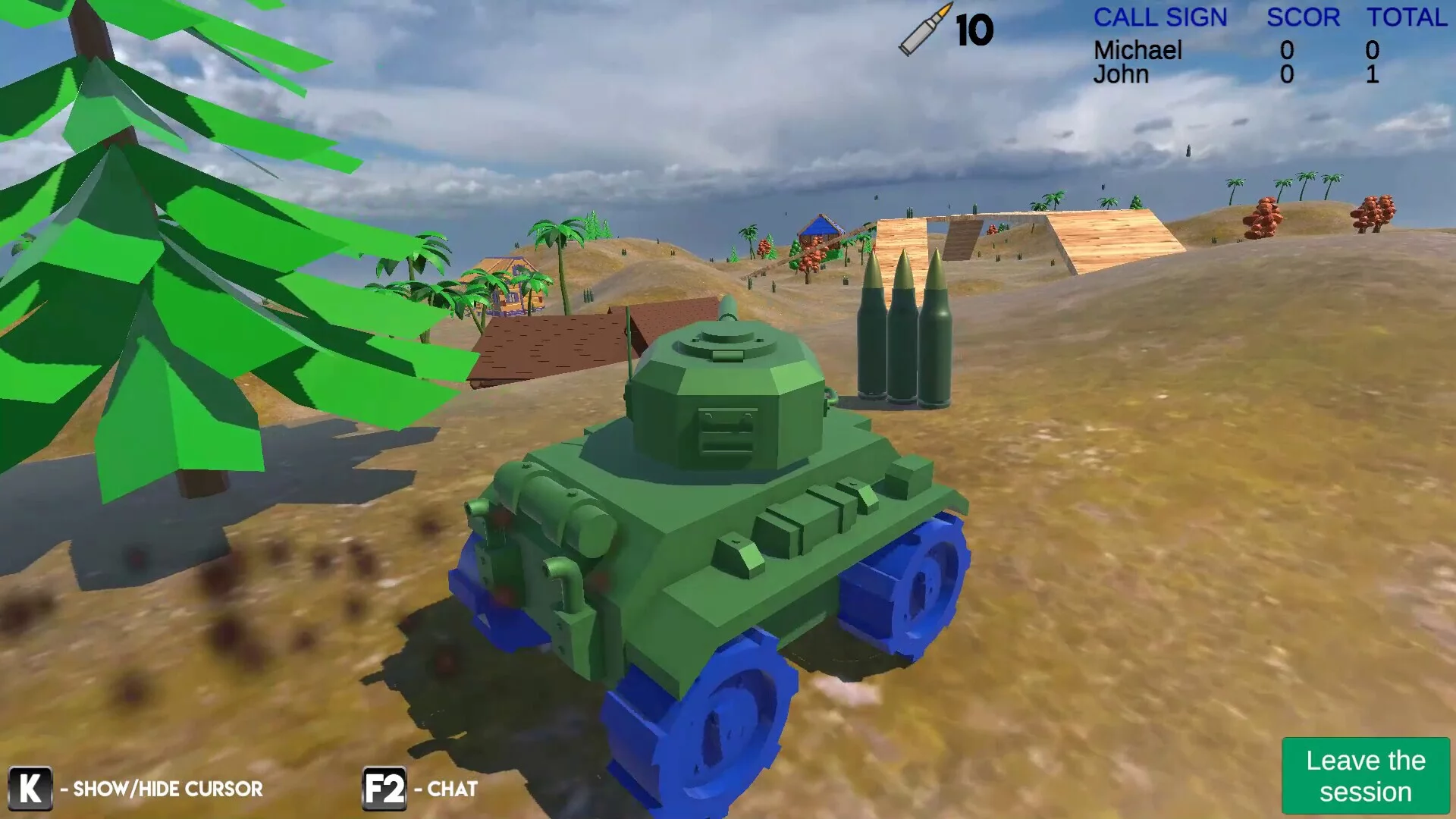 Изображение игры: Tanks online