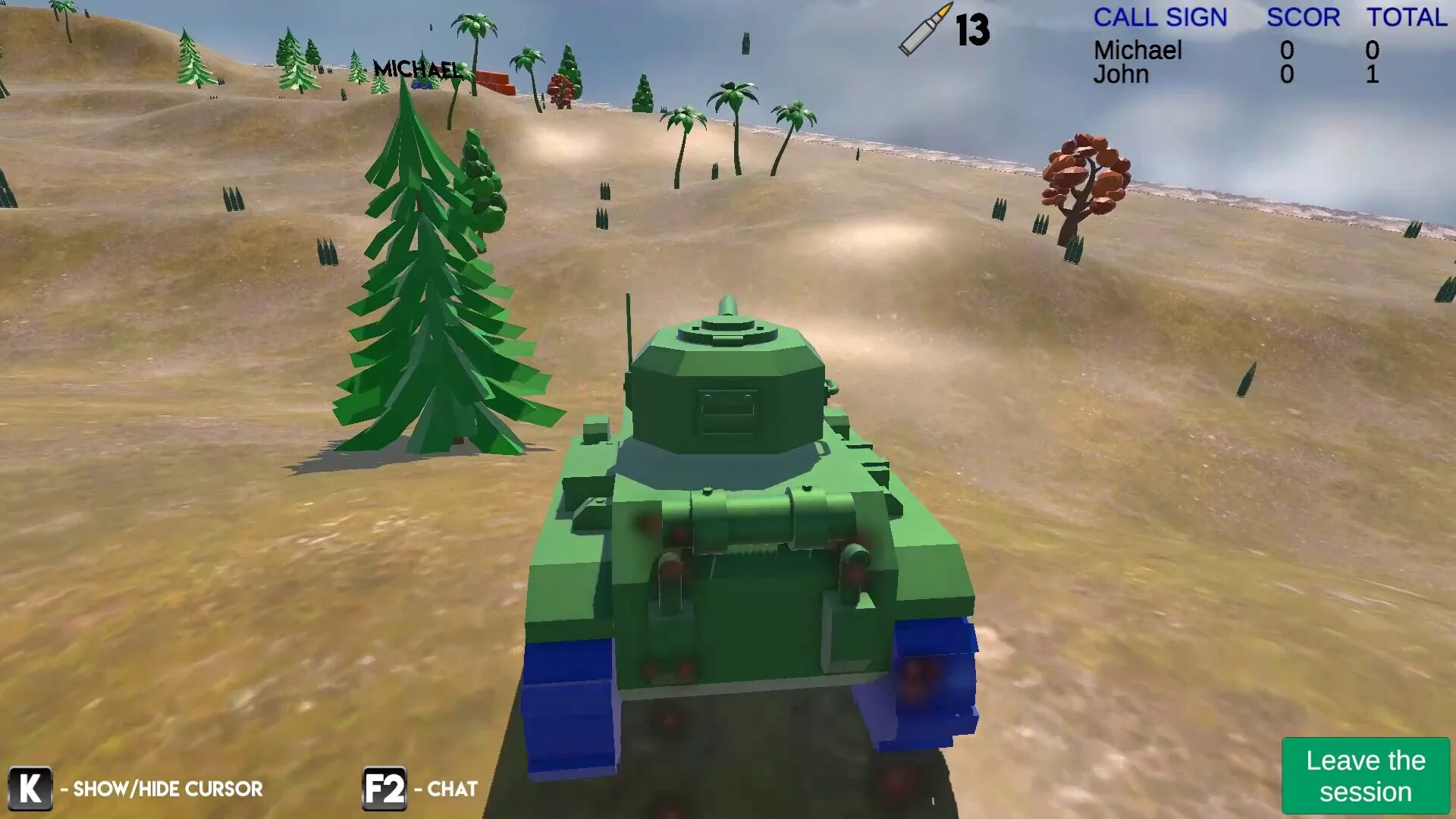 Изображение игры: Tanks online