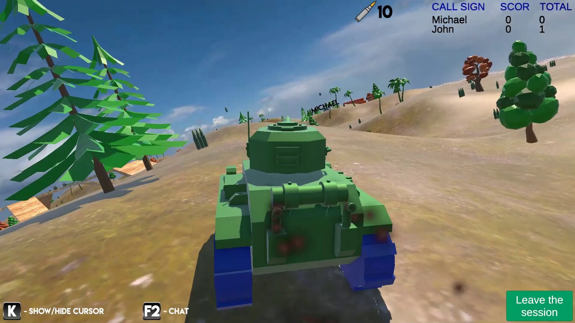 Изображение игры: Tanks online