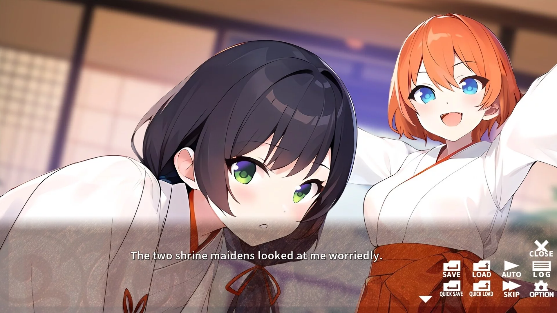 Изображение игры: MIKO x MIKO SISTERS 神楽家の巫女と悪霊