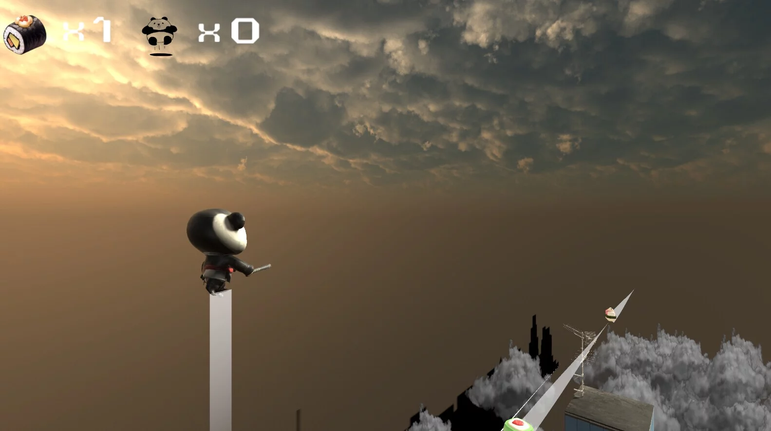 Изображение игры: Roofz Panda