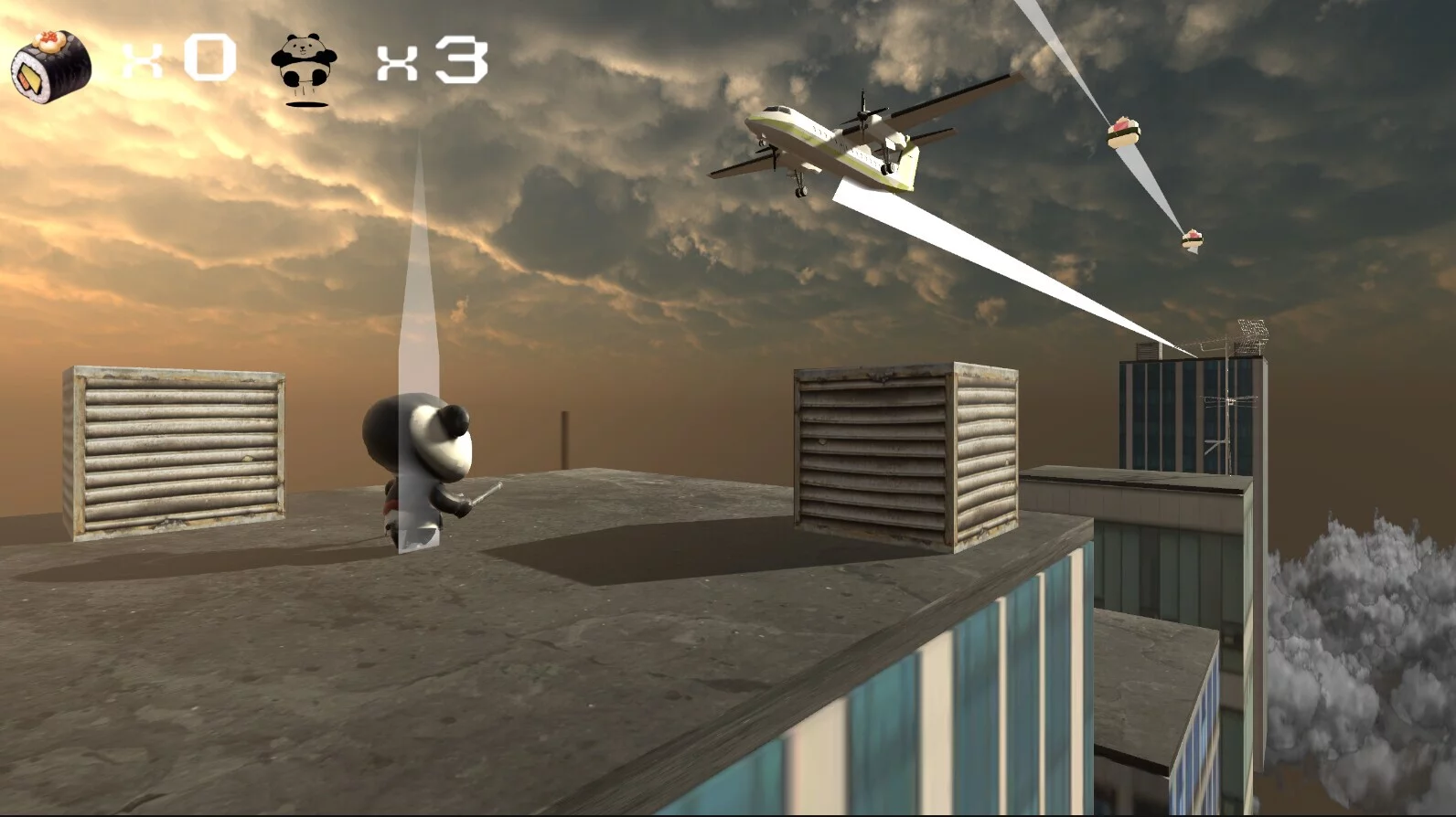 Изображение игры: Roofz Panda
