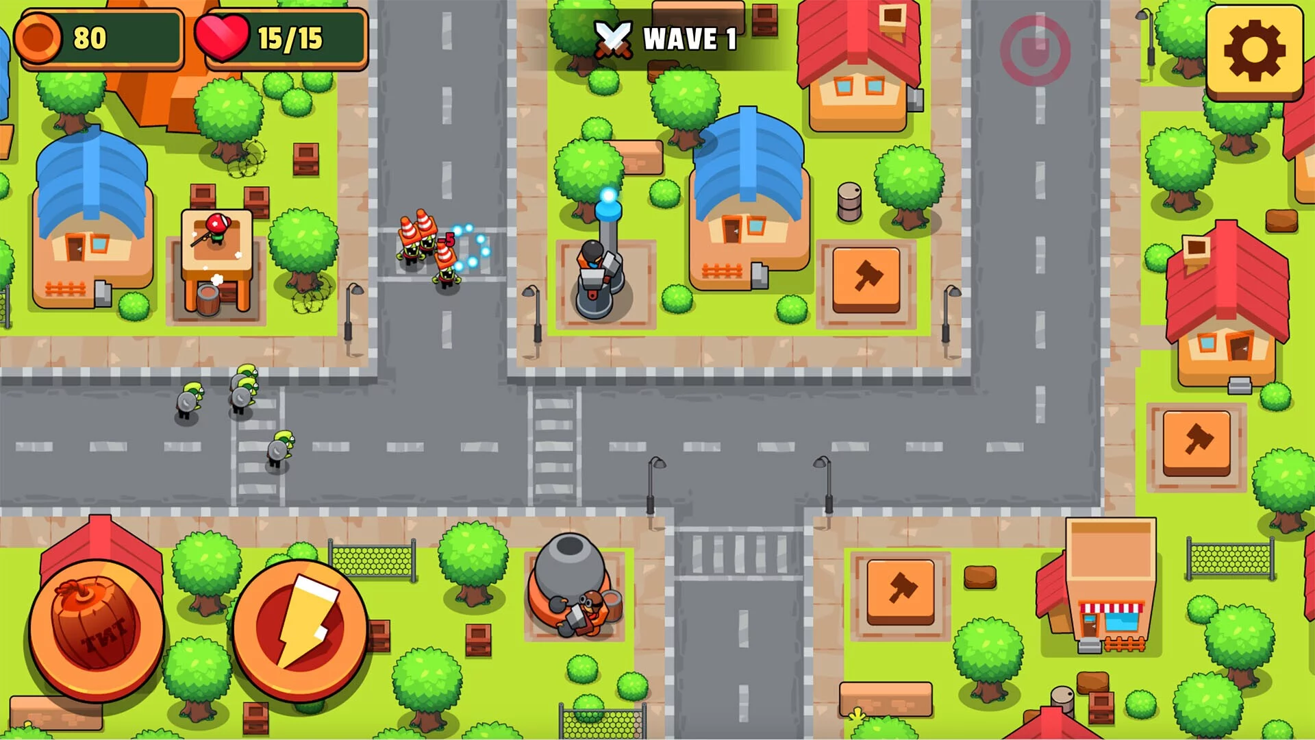 Изображение игры: Zombie Tower Defense