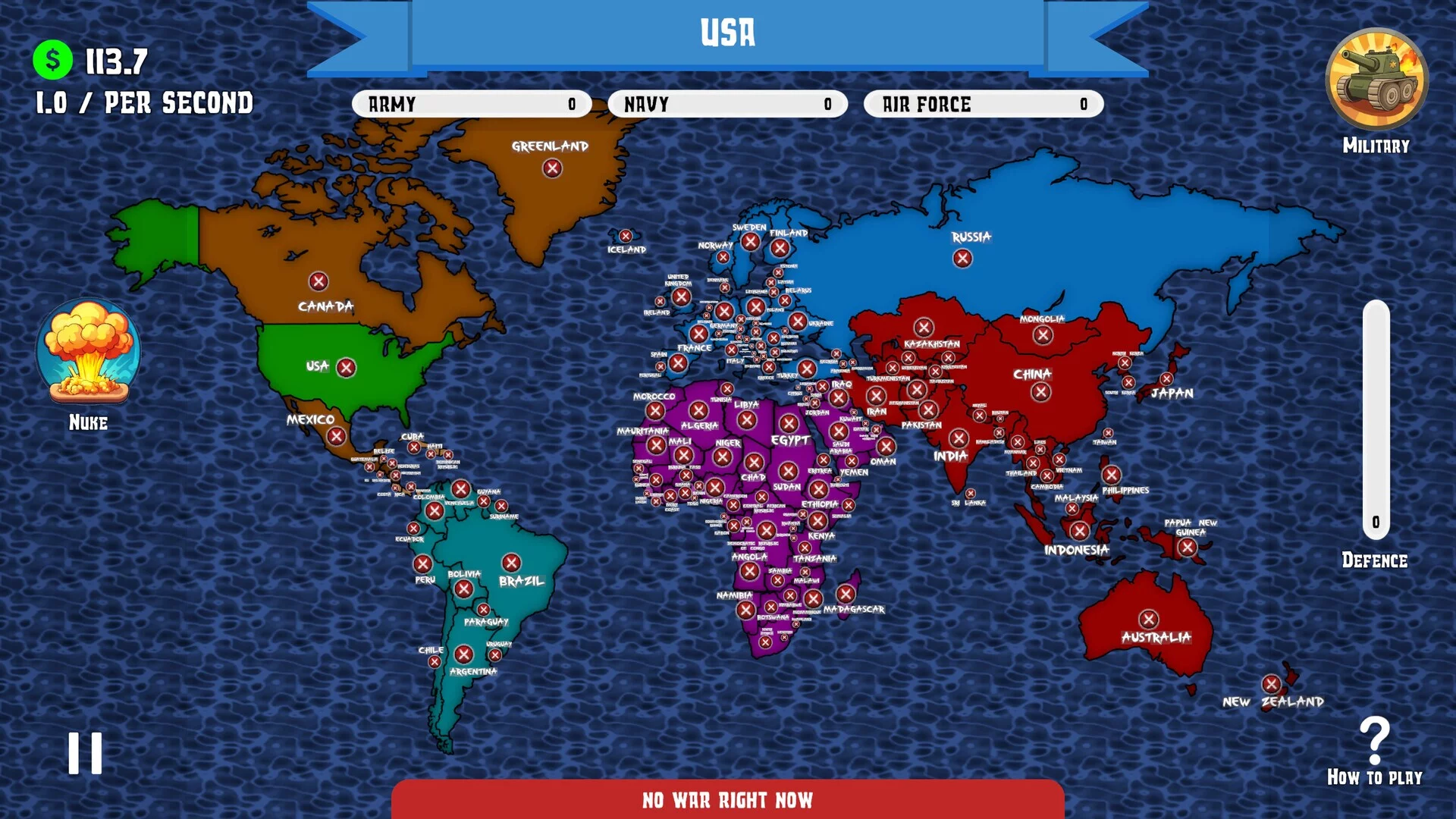 Изображение игры: Dictators War: Strategy Battle