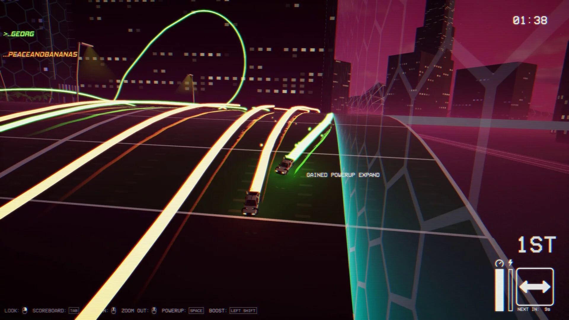 Изображение игры: Outrunner: Neon Nights