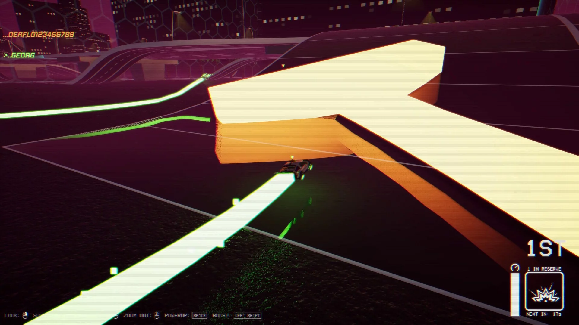 Изображение игры: Outrunner: Neon Nights