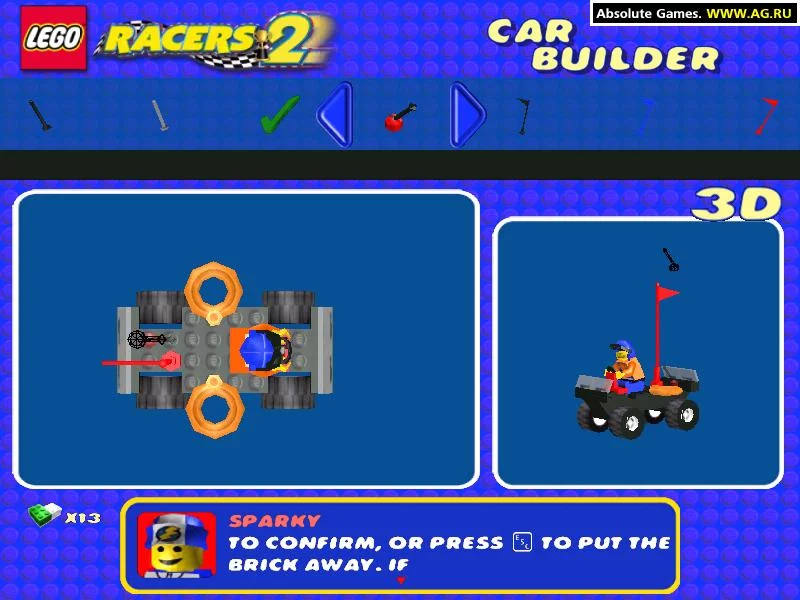 Изображение игры: LEGO Racers 2