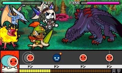 Изображение игры: Taiko no Tatsujin: Don to Katsu no Jikuu Daibouken