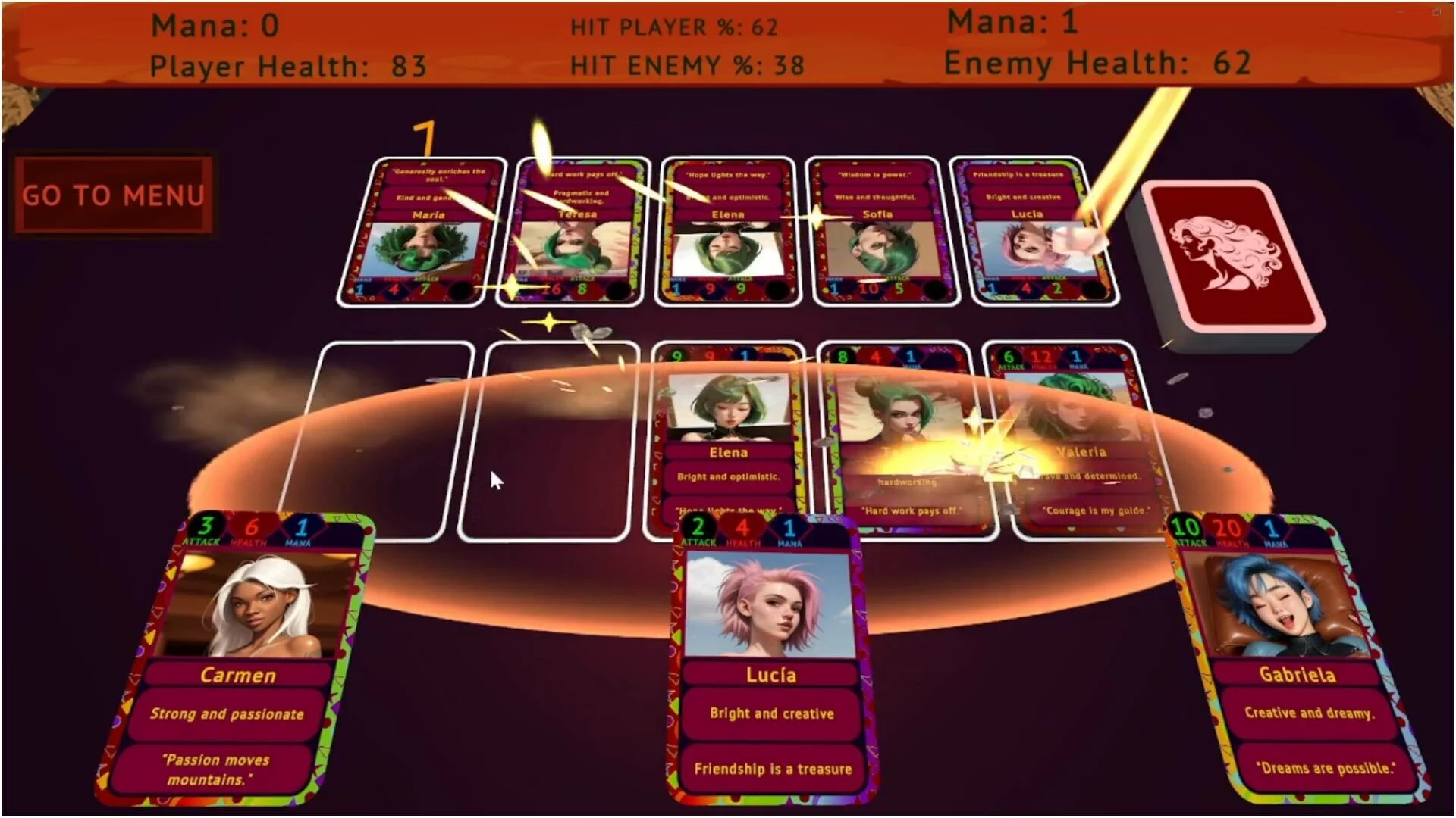 Изображение игры: Girl Card Battle