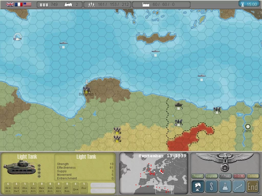 Изображение игры: Commander: Europe at War
