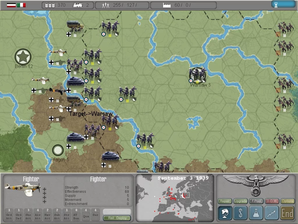 Изображение игры: Commander: Europe at War