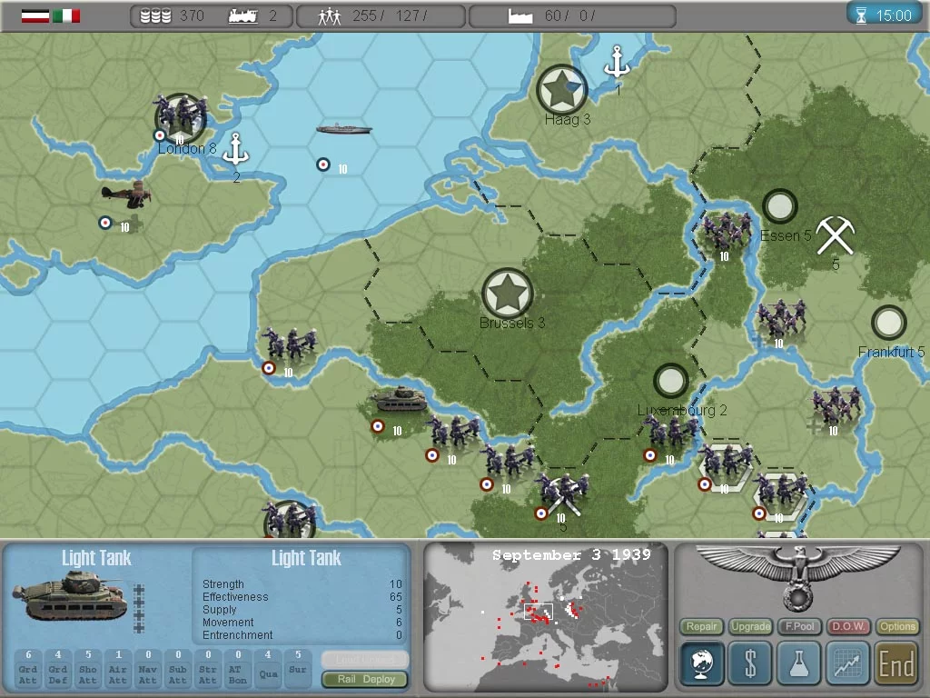 Изображение игры: Commander: Europe at War