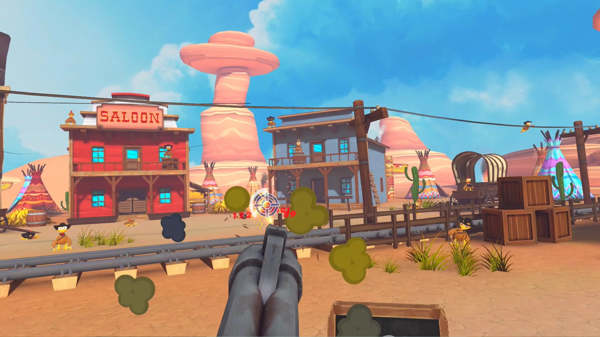 Изображение игры: Moorhuhn VR Blast