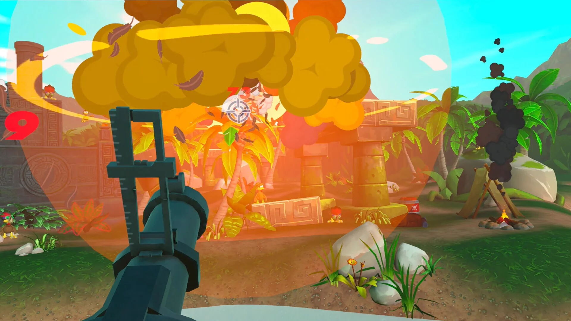 Изображение игры: Moorhuhn VR Blast