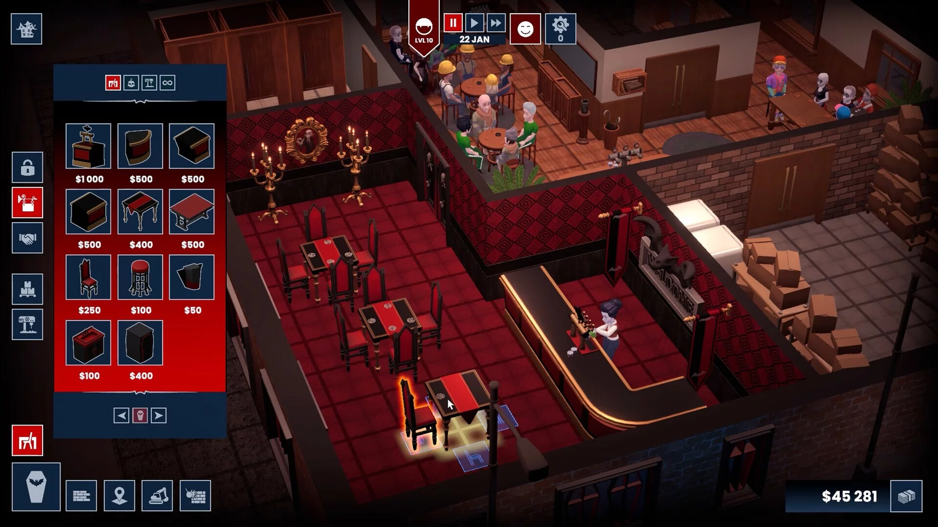 Изображение игры: Blood Bar Tycoon