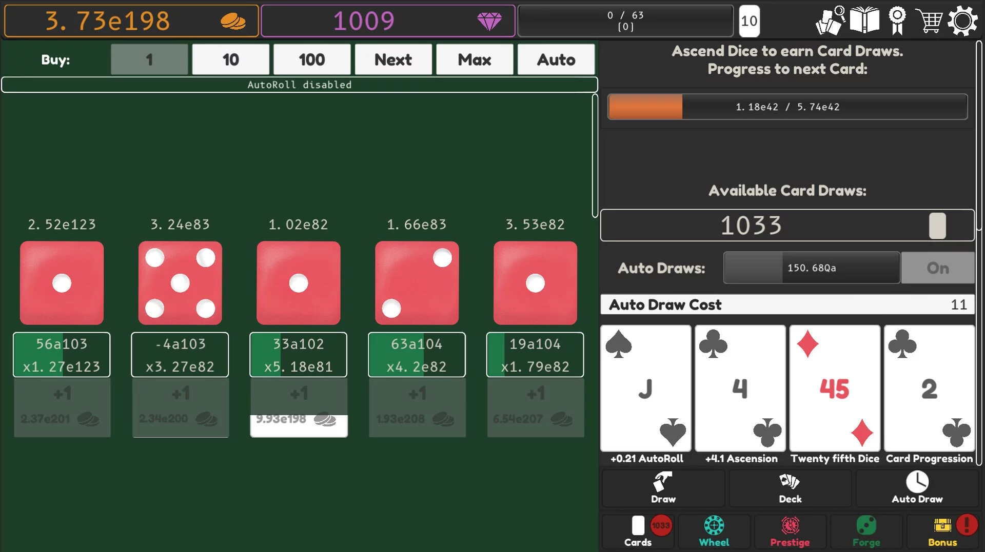 Изображение игры: Idle Dice 2