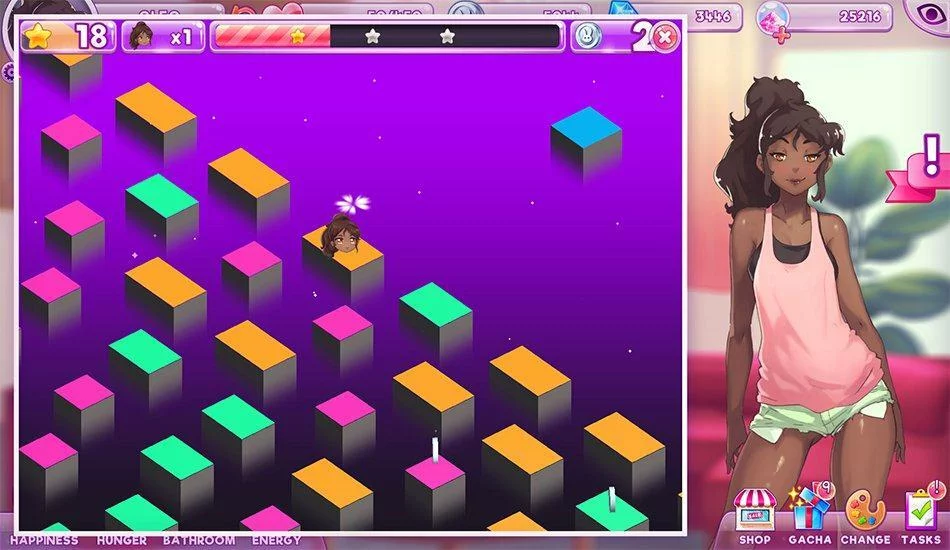 Изображение игры: Pocket Waifu Rekindled