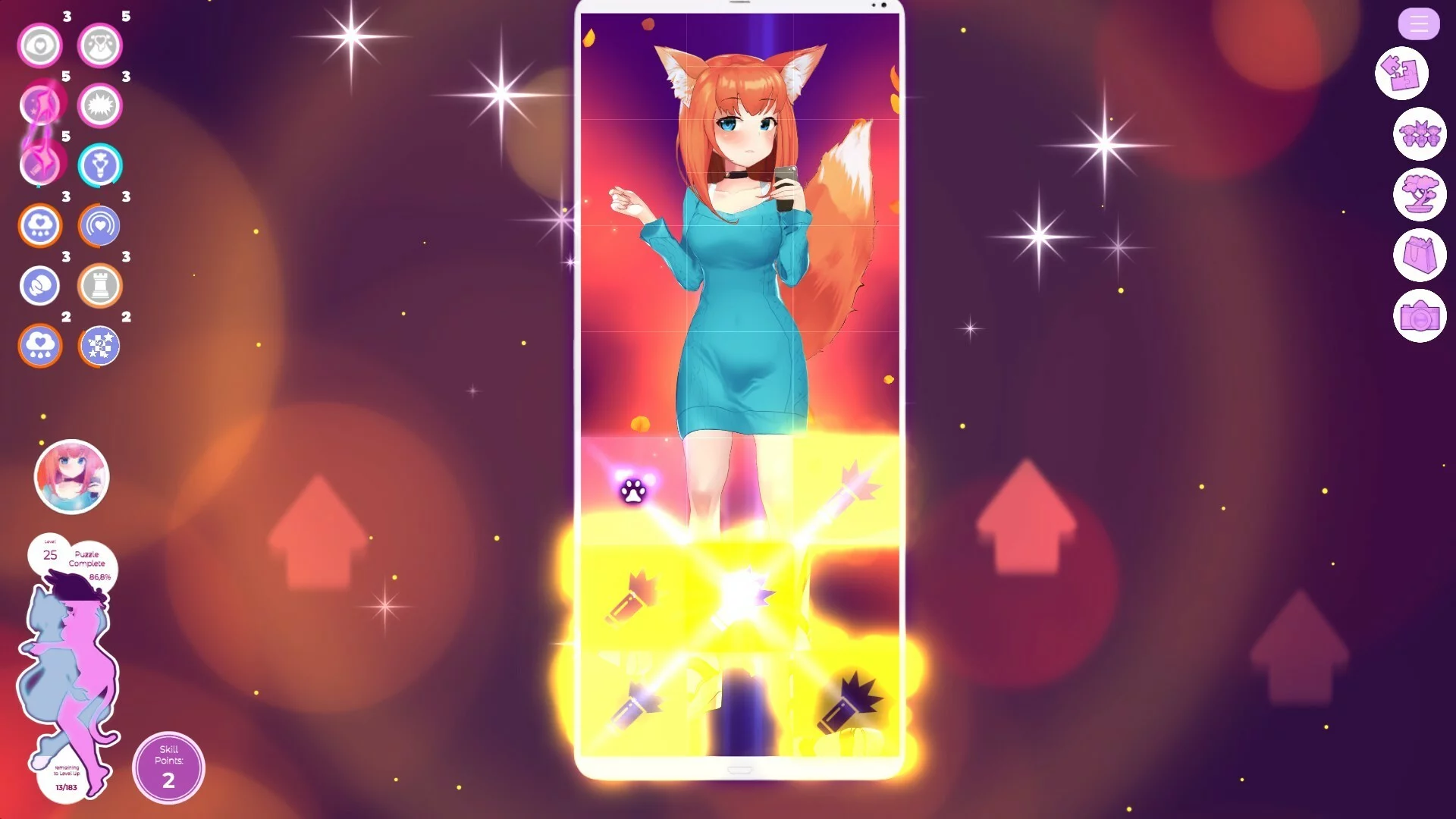 Изображение игры: Mosaique Neko Waifus 2