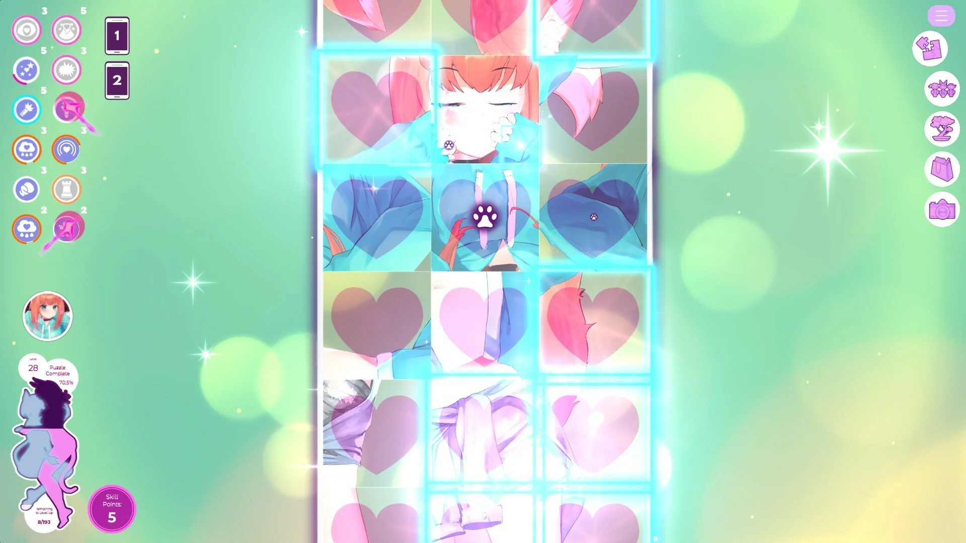 Изображение игры: Mosaique Neko Waifus 2