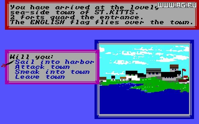 Изображение игры: Sid Meier's Pirates! (1987)