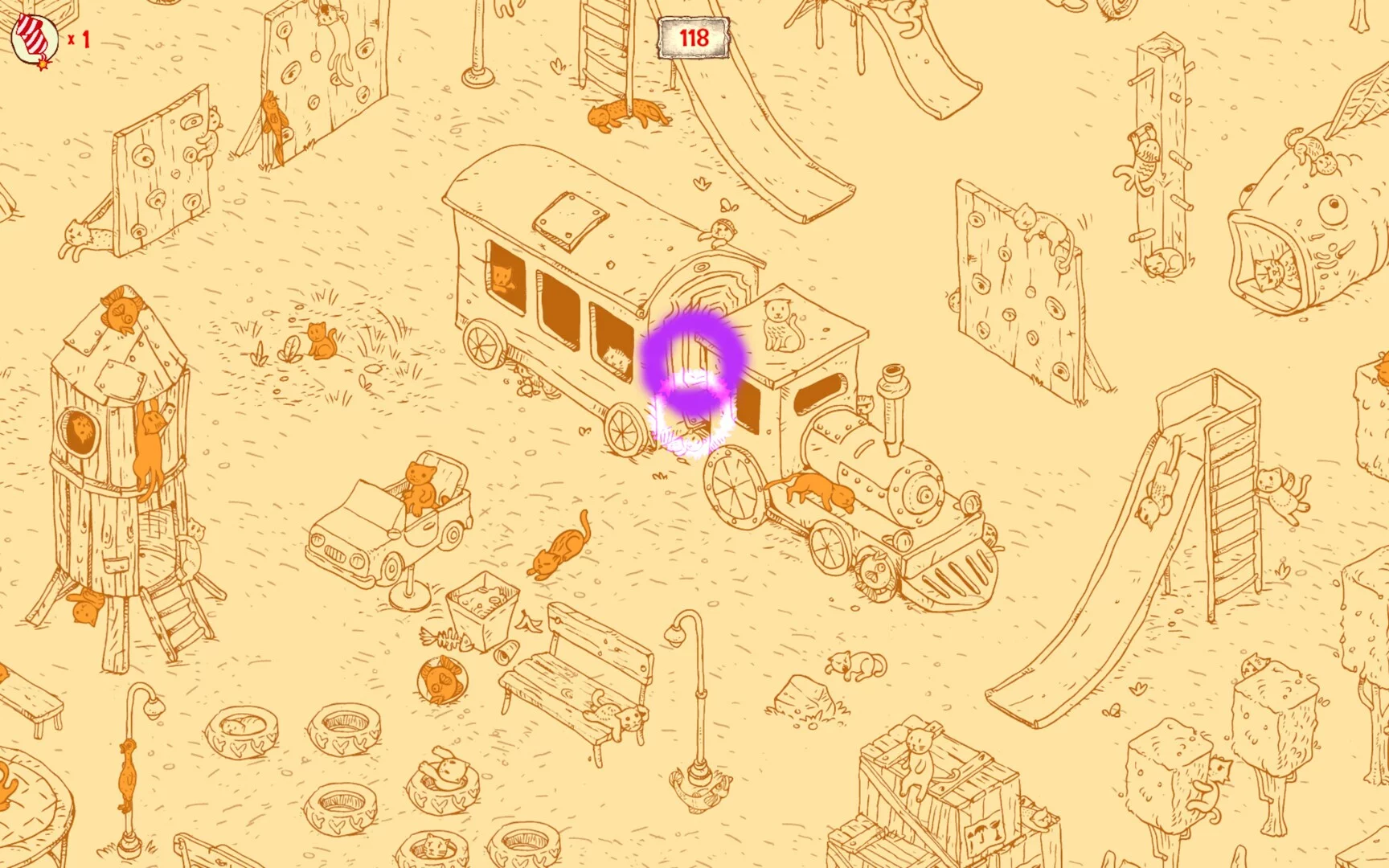 Изображение игры: 100 hidden Cats: Playground