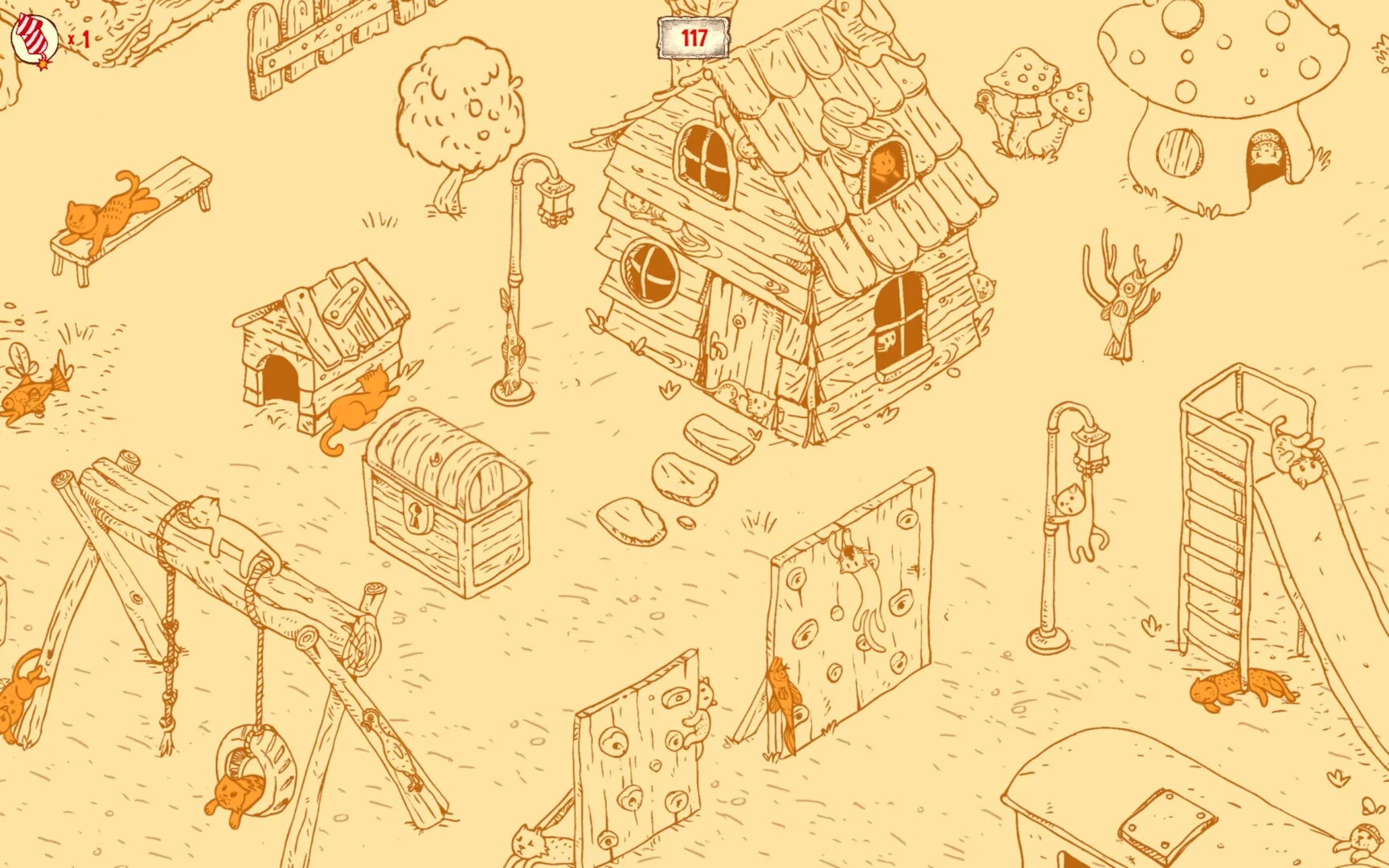 Изображение игры: 100 hidden Cats: Playground