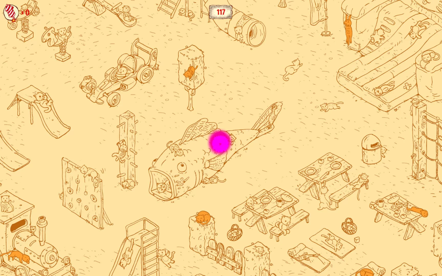 Изображение игры: 100 hidden Cats: Playground