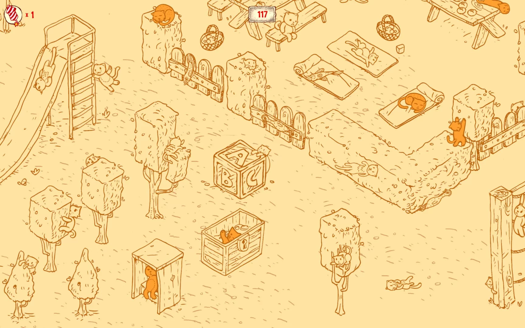Изображение игры: 100 hidden Cats: Playground