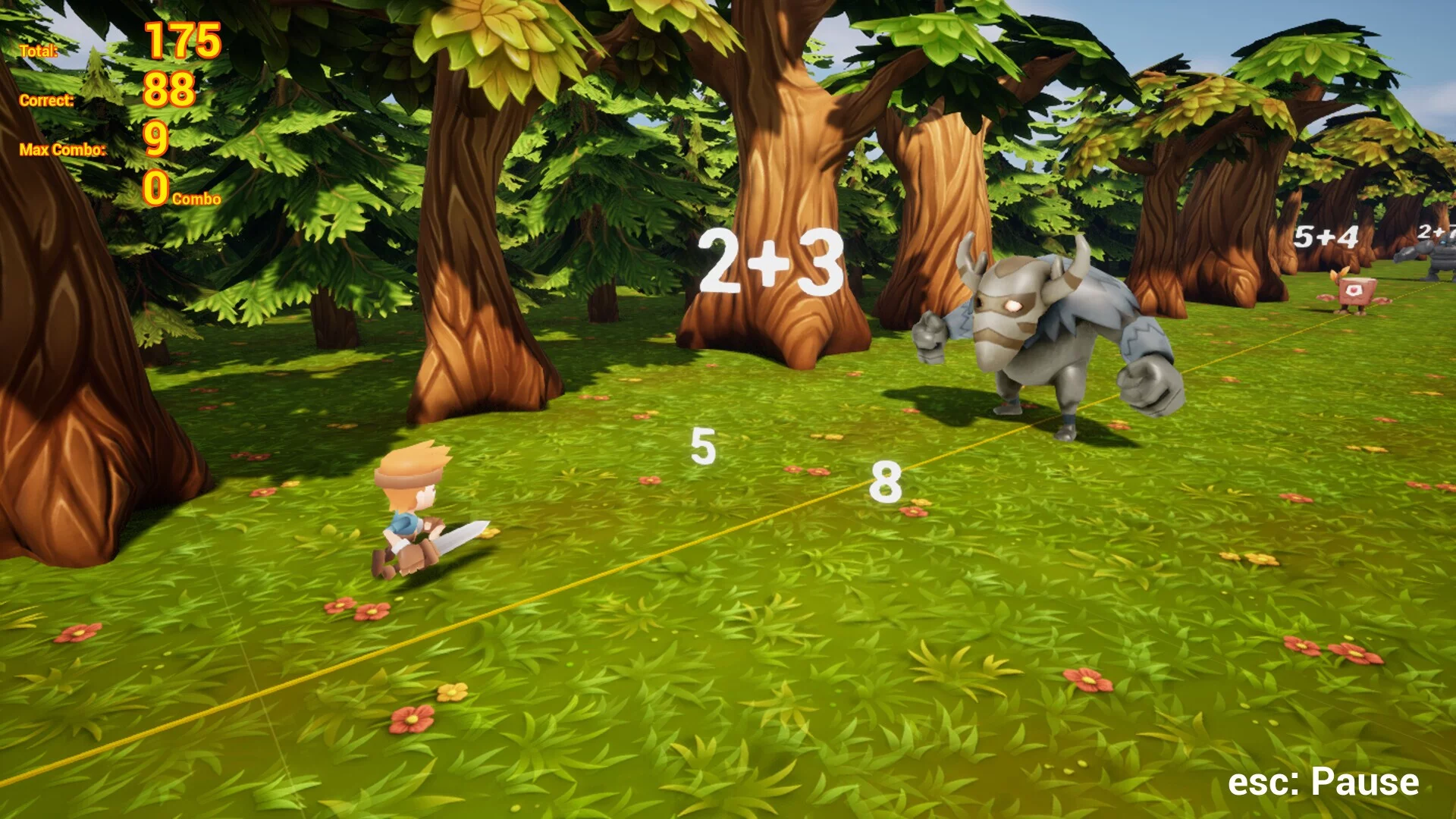 Изображение игры: Math Monster Quest